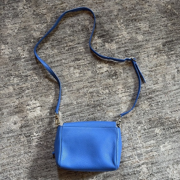 Talbots Blue Leather Crossbody Bag - adjustable straps - great condition - Picture 7 of 9